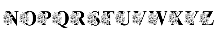 EasterFloralMonogram Font UPPERCASE