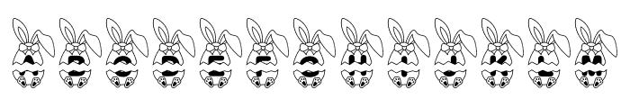 EasterRabbitEgg-Regular Font UPPERCASE