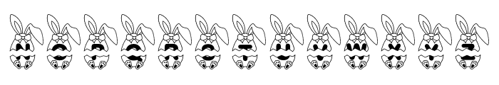 EasterRabbitEgg-Regular Font UPPERCASE