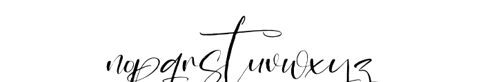 Easterlie Italic Font LOWERCASE