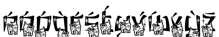 Eastern Echoes Bull Font LOWERCASE