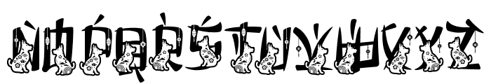 Eastern Echoes Dog Font UPPERCASE