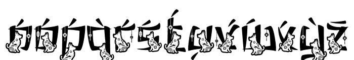 Eastern Echoes Dog Font LOWERCASE