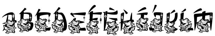 Eastern Echoes Dragon Font UPPERCASE
