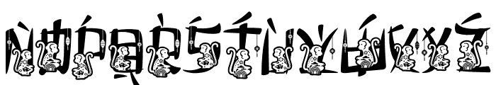 Eastern Echoes Monkey Font UPPERCASE