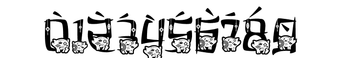 Eastern Echoes Pig Font OTHER CHARS