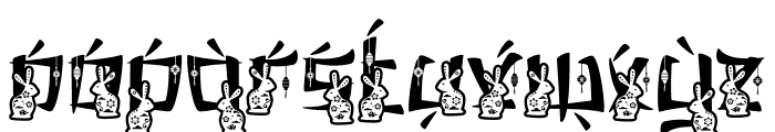 Eastern Echoes Rabbit Font LOWERCASE