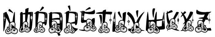 Eastern Echoes Snake Font UPPERCASE