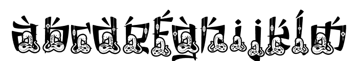 Eastern Echoes Snake Font LOWERCASE