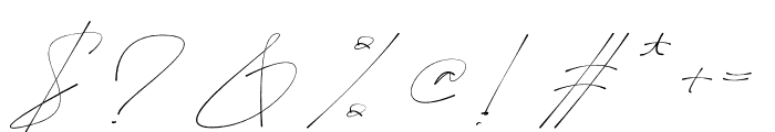 Easternation Signature Font OTHER CHARS