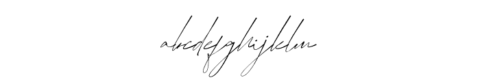 Easternation Signature Font LOWERCASE