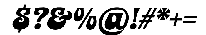 Easy Bond Italic Font OTHER CHARS