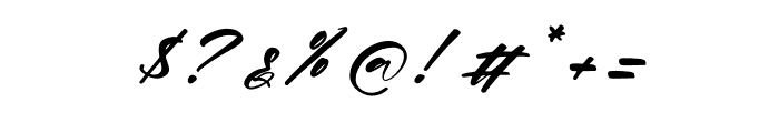 Eathonya Italic Font OTHER CHARS