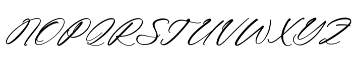 Eathonya Italic Font UPPERCASE