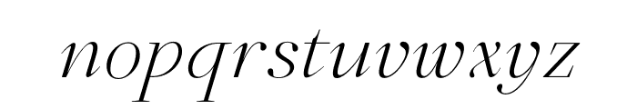 Eaudore Italic Font LOWERCASE