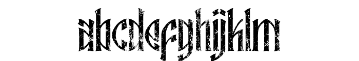 Ebbarus Rusty Font LOWERCASE