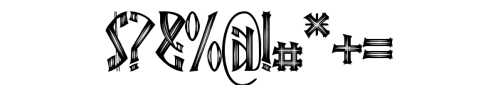 Ebbarus Scratched Font OTHER CHARS