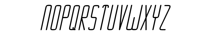 Ebdus-HeavyItalic Font UPPERCASE