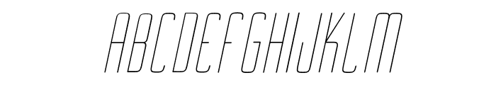 Ebdus-LightItalic Font UPPERCASE