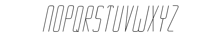 Ebdus-LightItalic Font UPPERCASE