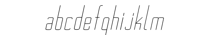 Ebdus-LightItalic Font LOWERCASE