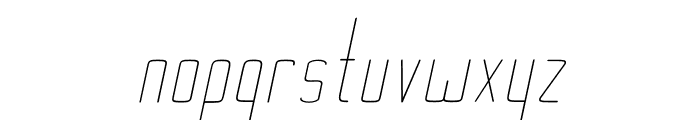 Ebdus-LightItalic Font LOWERCASE