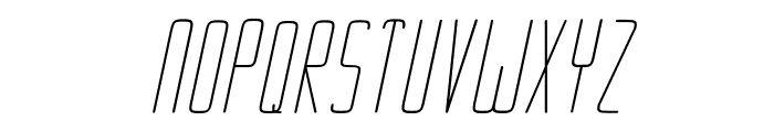 Ebdus-MediumItalic Font UPPERCASE