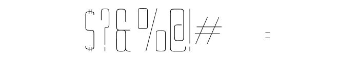 Ebdus-Thin Font OTHER CHARS