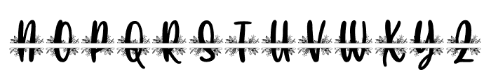 Eberline Monogram Font LOWERCASE