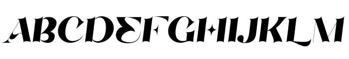 Ebigail Italic Font UPPERCASE
