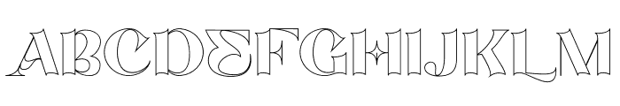 Ebigail Outline Font UPPERCASE