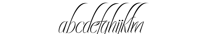 Ecalyars Italic Font LOWERCASE