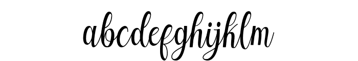 Echgedea Script Font LOWERCASE