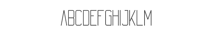 Echo OutlineExtraLight Font UPPERCASE