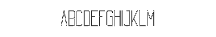 Echo OutlineLight Font UPPERCASE