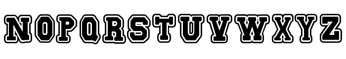 Echoline Varsity Font UPPERCASE