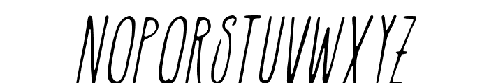 Ecriture-Italic Font LOWERCASE