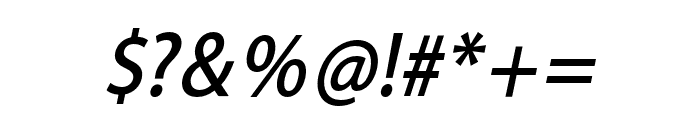 Ecrosh-Italic Font OTHER CHARS