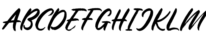 EddiethBrush-Regular Font UPPERCASE