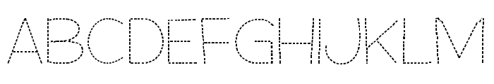 Edugo Dash Font UPPERCASE