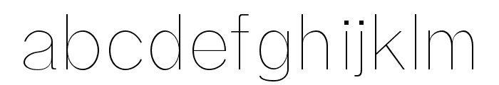 Effren-Thin Font LOWERCASE
