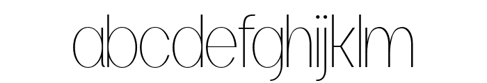 Eficena Regular Font LOWERCASE