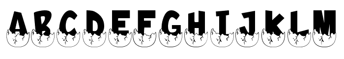 Egg Dino Font UPPERCASE