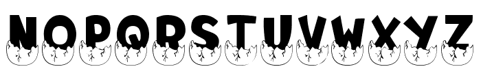 Egg Dino Font UPPERCASE