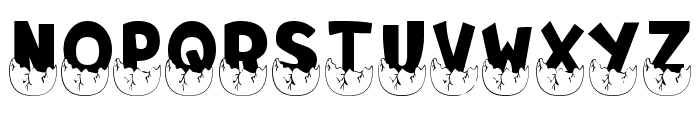 Egg Dino Font LOWERCASE