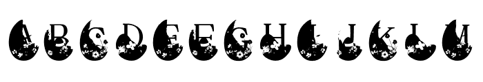 Egg Floral Font UPPERCASE