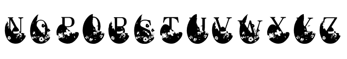 Egg Floral Font LOWERCASE