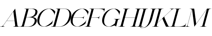 Egiela Italic Font UPPERCASE