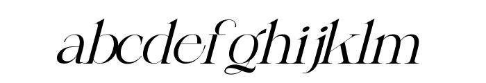 Egiela Italic Font LOWERCASE