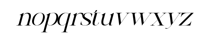 Egiela Italic Font LOWERCASE